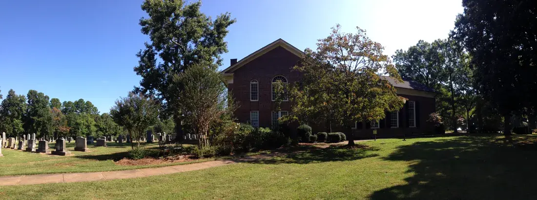 Historic Hopewell Presbyterian Church and cemetery on Beatties Ford Road, Huntersville, NC