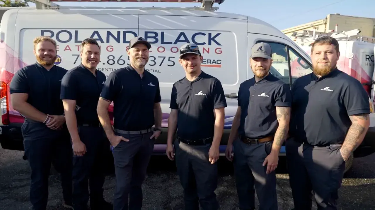 The Roland Black electrical and generator team in front of a company van in Gastonia, NC The Roland Black electrical and generator team in front of a company van in Gastonia, NC